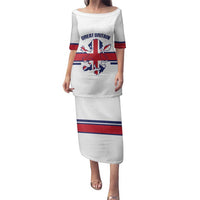 Custom Great Britain Hockey Family Matching Puletasi and Hawaiian Shirt 2025 Go Champions