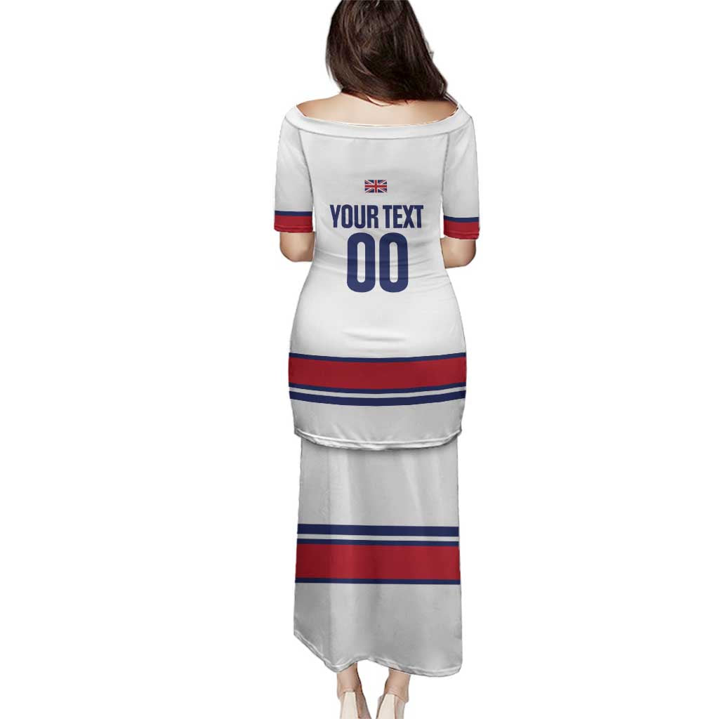 Custom Great Britain Hockey Family Matching Puletasi and Hawaiian Shirt 2025 Go Champions