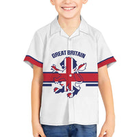 Custom Great Britain Hockey Family Matching Short Sleeve Bodycon Dress and Hawaiian Shirt 2025 Go Champions