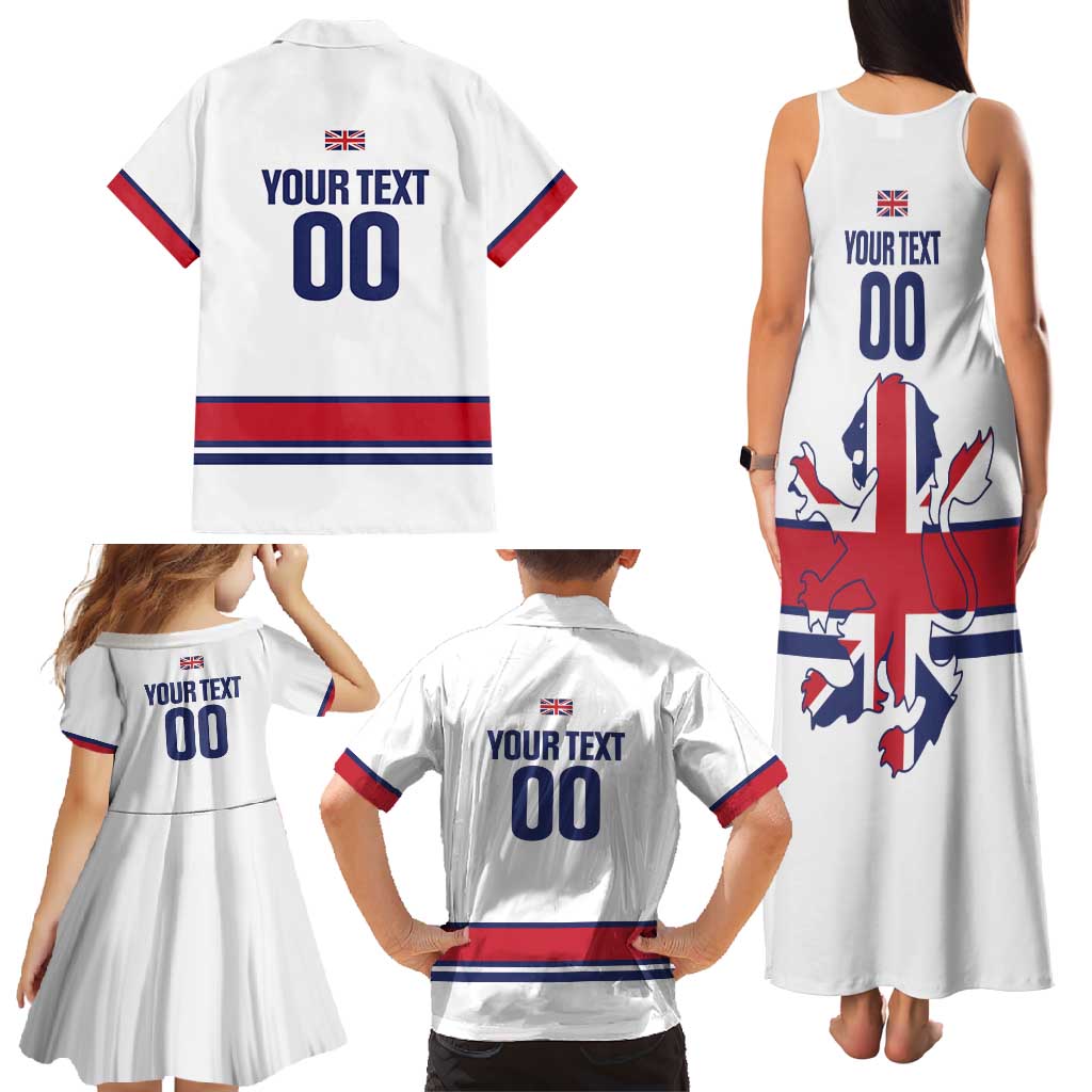 Custom Great Britain Hockey Family Matching Tank Maxi Dress and Hawaiian Shirt 2025 Go Champions