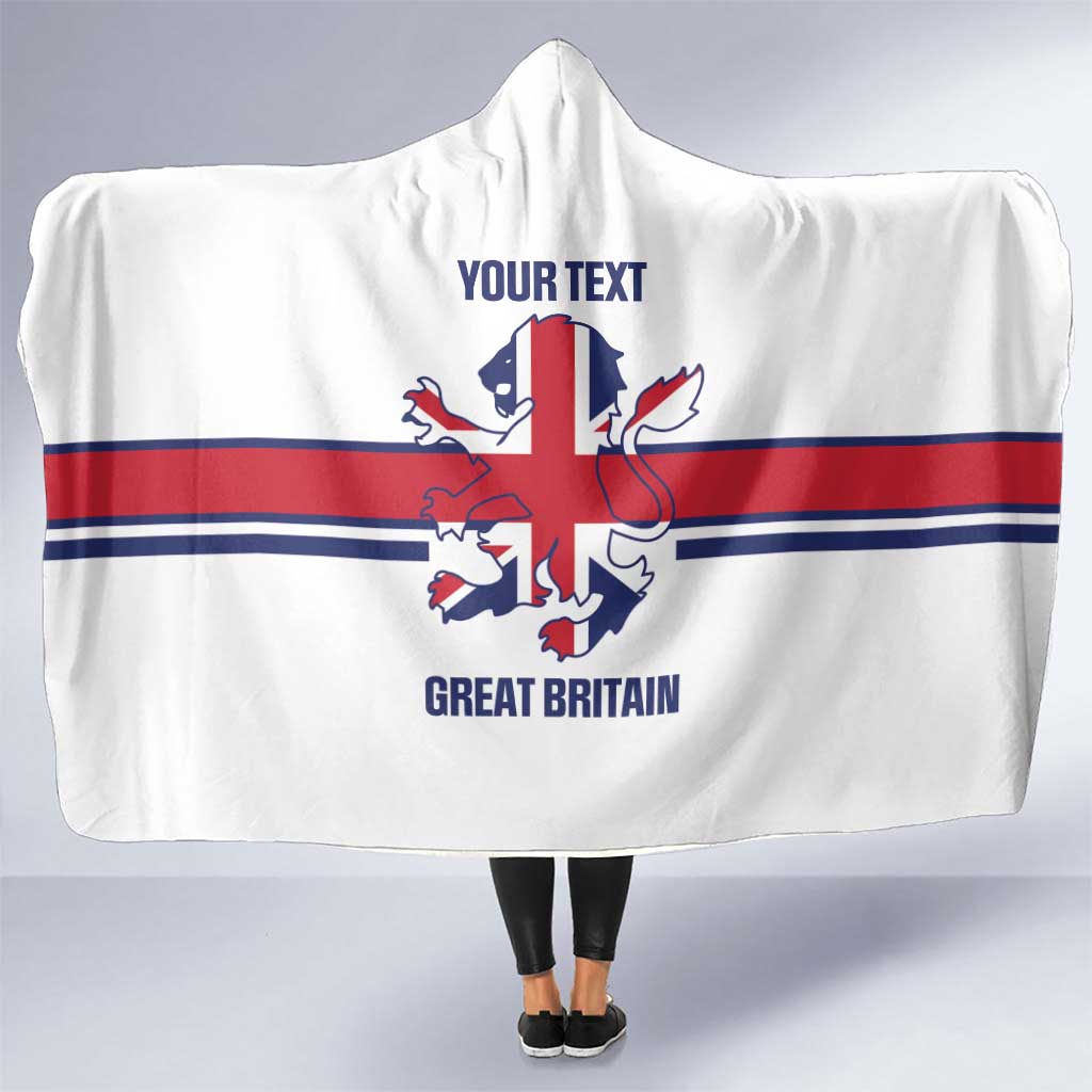 Custom Great Britain Hockey Hooded Blanket 2025 Go Champions