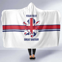 Custom Great Britain Hockey Hooded Blanket 2025 Go Champions