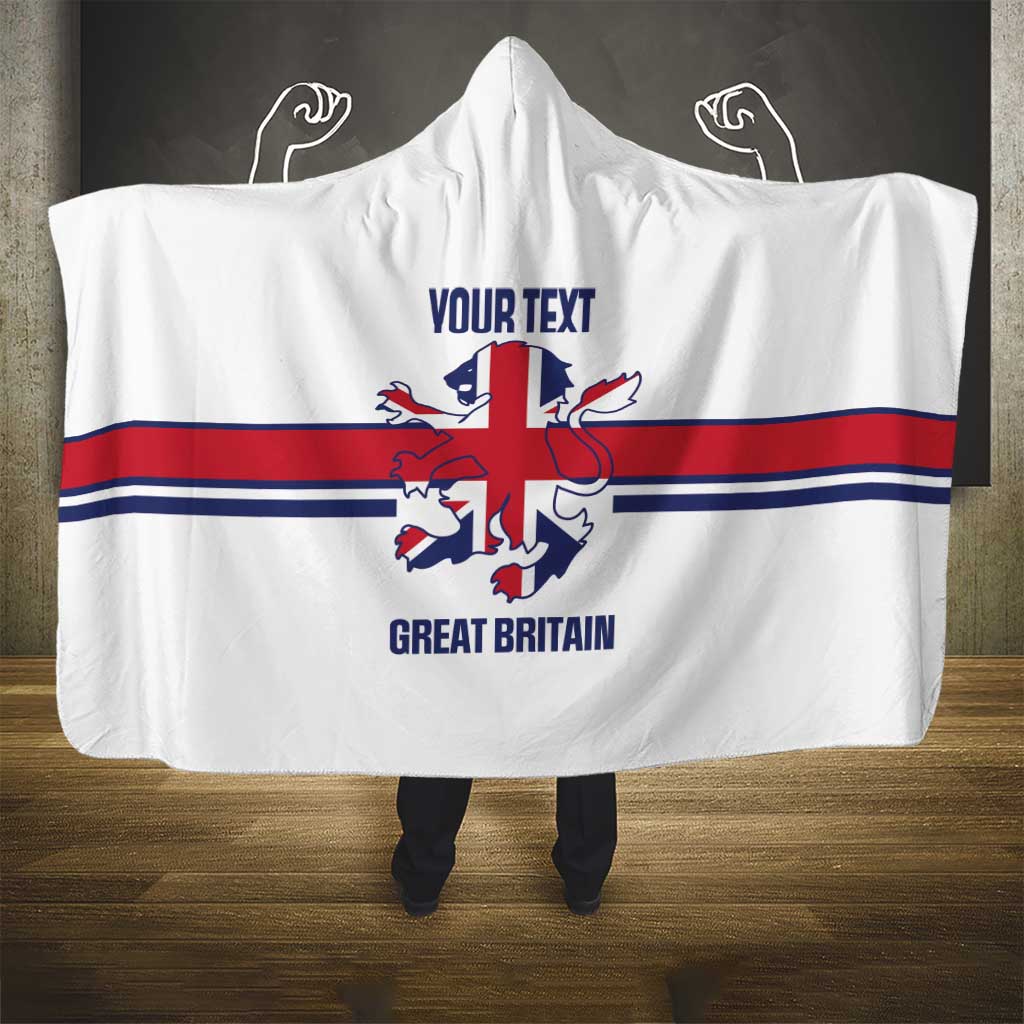 Custom Great Britain Hockey Hooded Blanket 2025 Go Champions