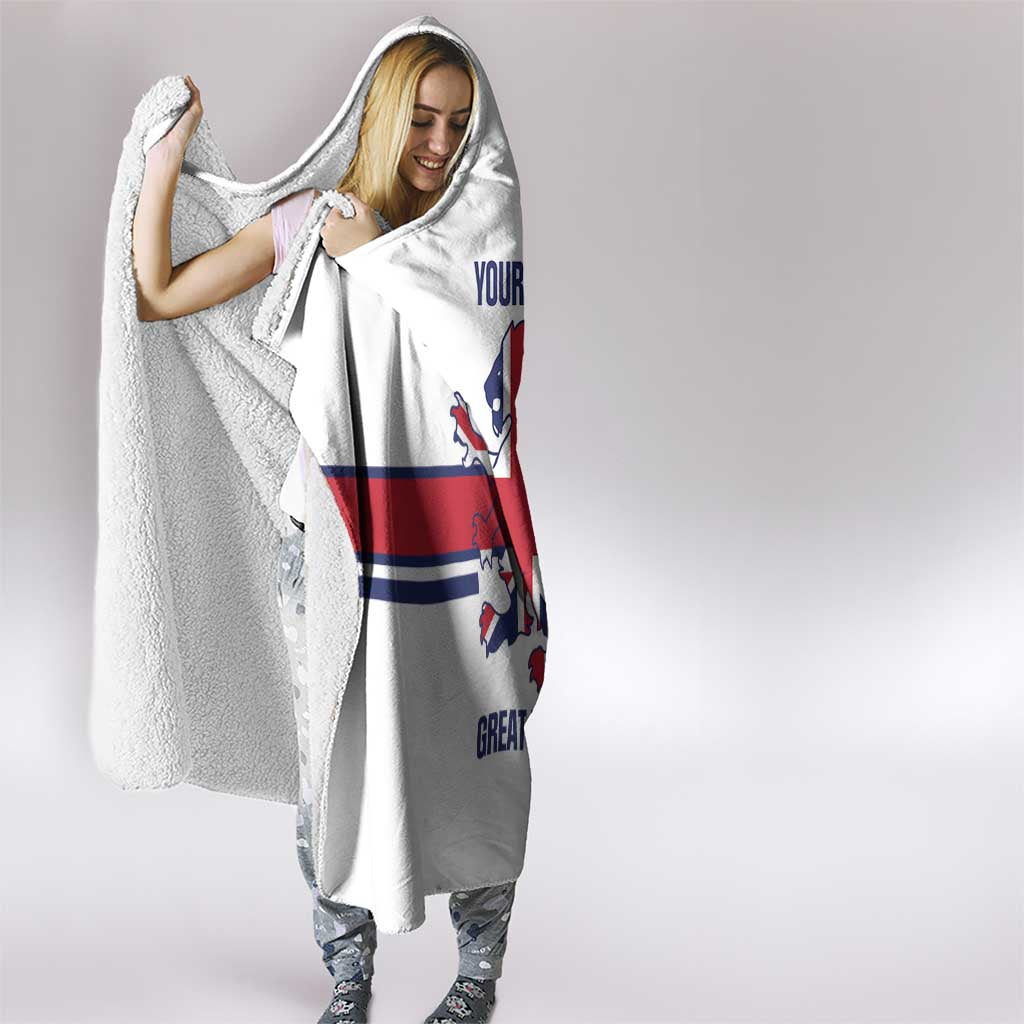Custom Great Britain Hockey Hooded Blanket 2025 Go Champions