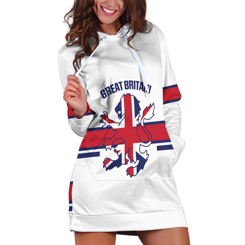 Custom Great Britain Hockey Hoodie Dress 2025 Go Champions