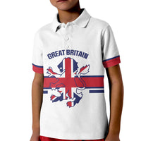 Custom Great Britain Hockey Kid Polo Shirt 2025 Go Champions