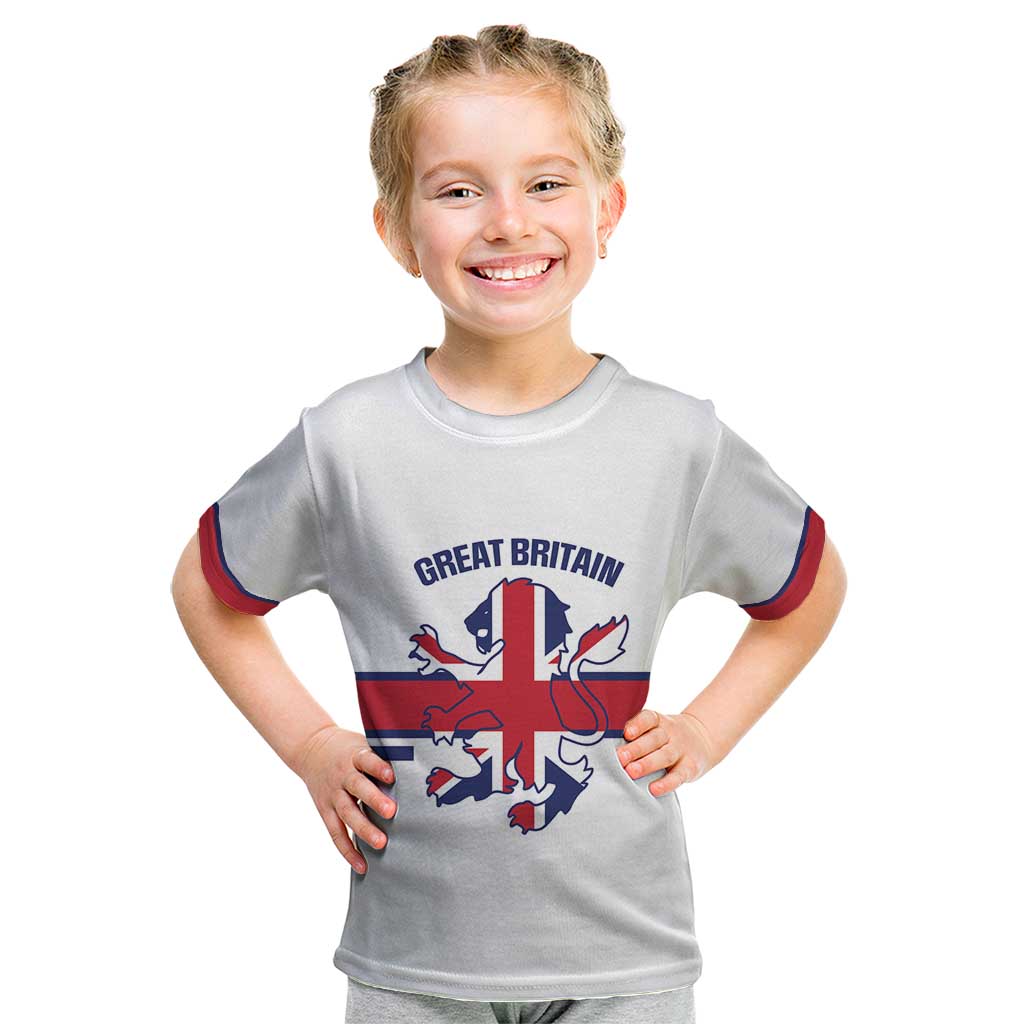 Custom Great Britain Hockey Kid T Shirt 2025 Go Champions