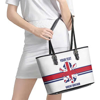 Custom Great Britain Hockey Leather Tote Bag 2025 Go Champions