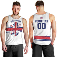 Custom Great Britain Hockey Men Tank Top 2025 Go Champions