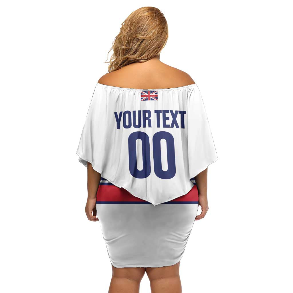 Custom Great Britain Hockey Off Shoulder Short Dress 2025 Go Champions