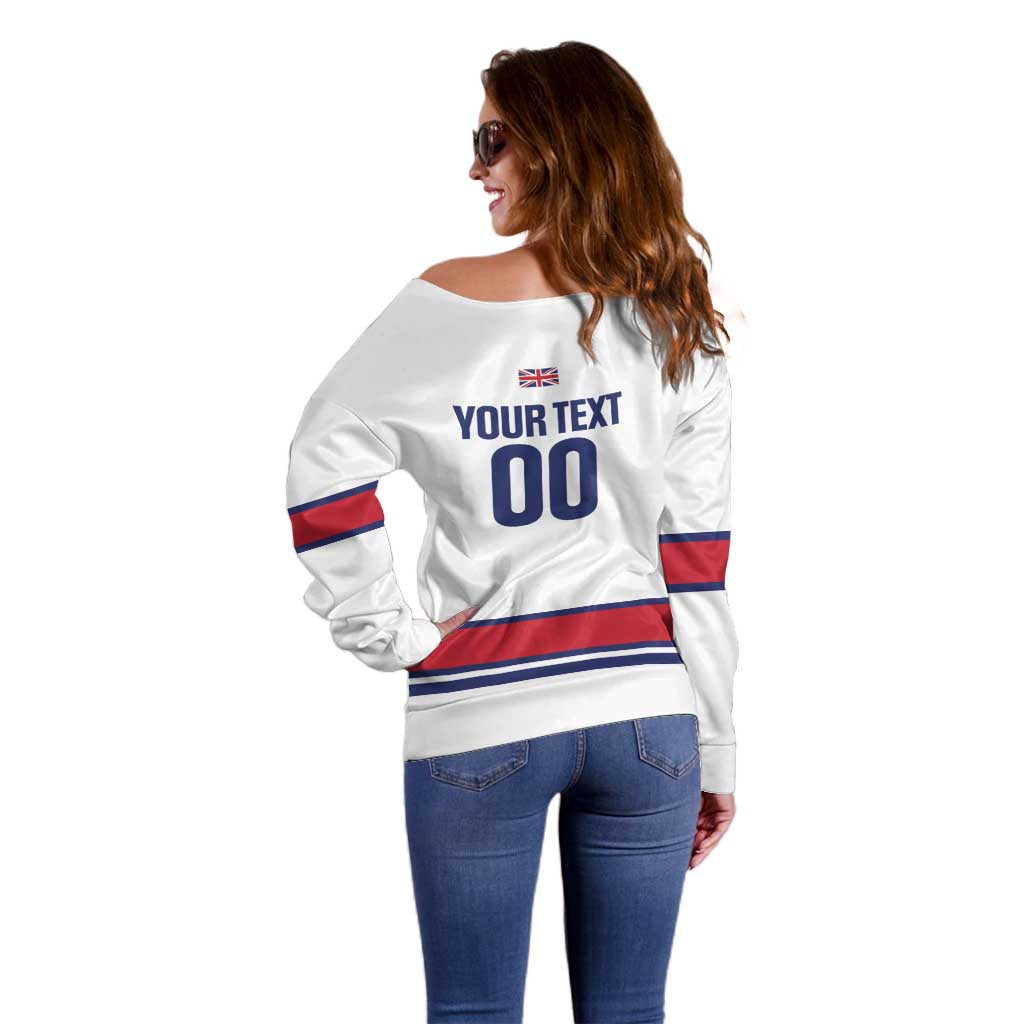 Custom Great Britain Hockey Off Shoulder Sweater 2025 Go Champions