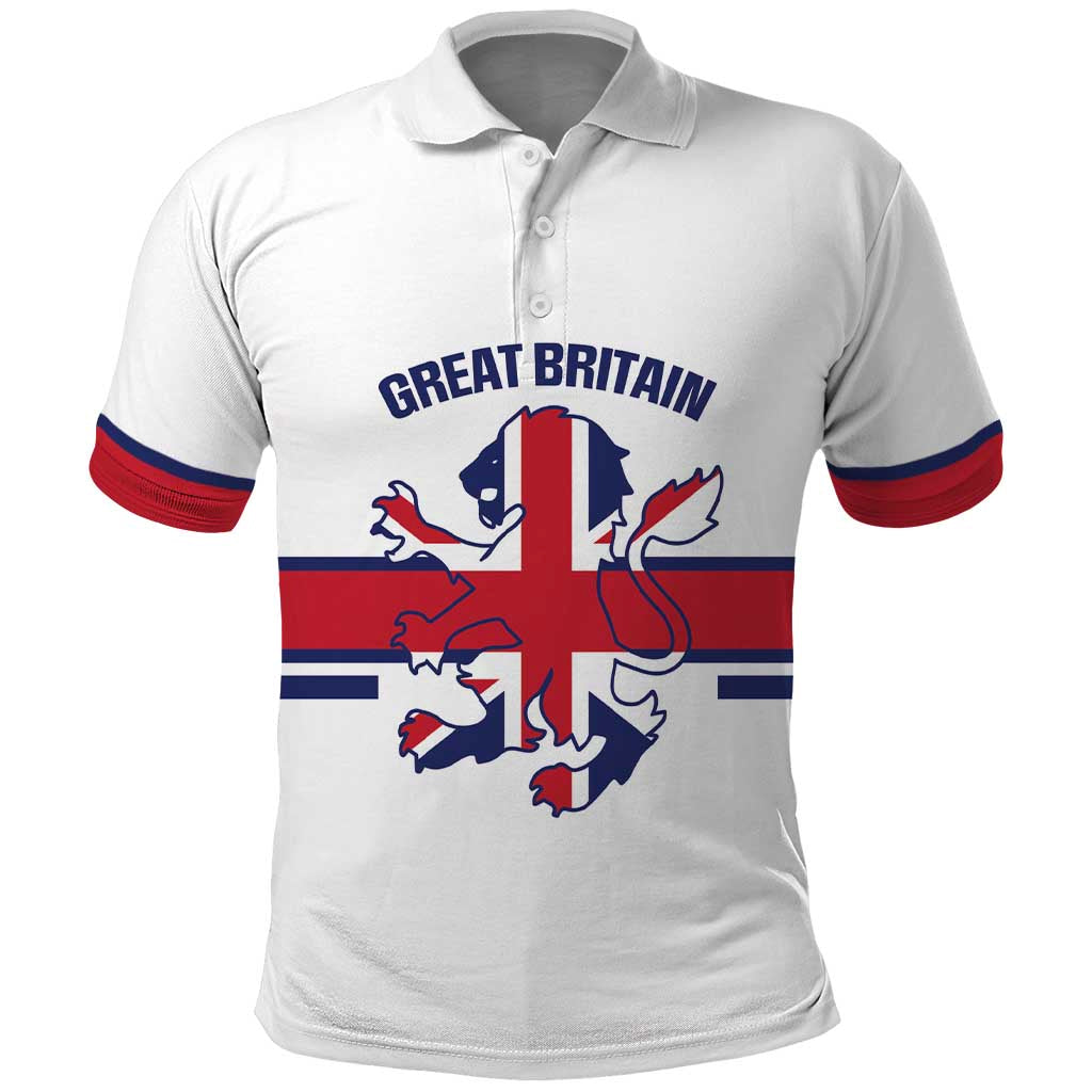 Custom Great Britain Hockey Polo Shirt 2025 Go Champions