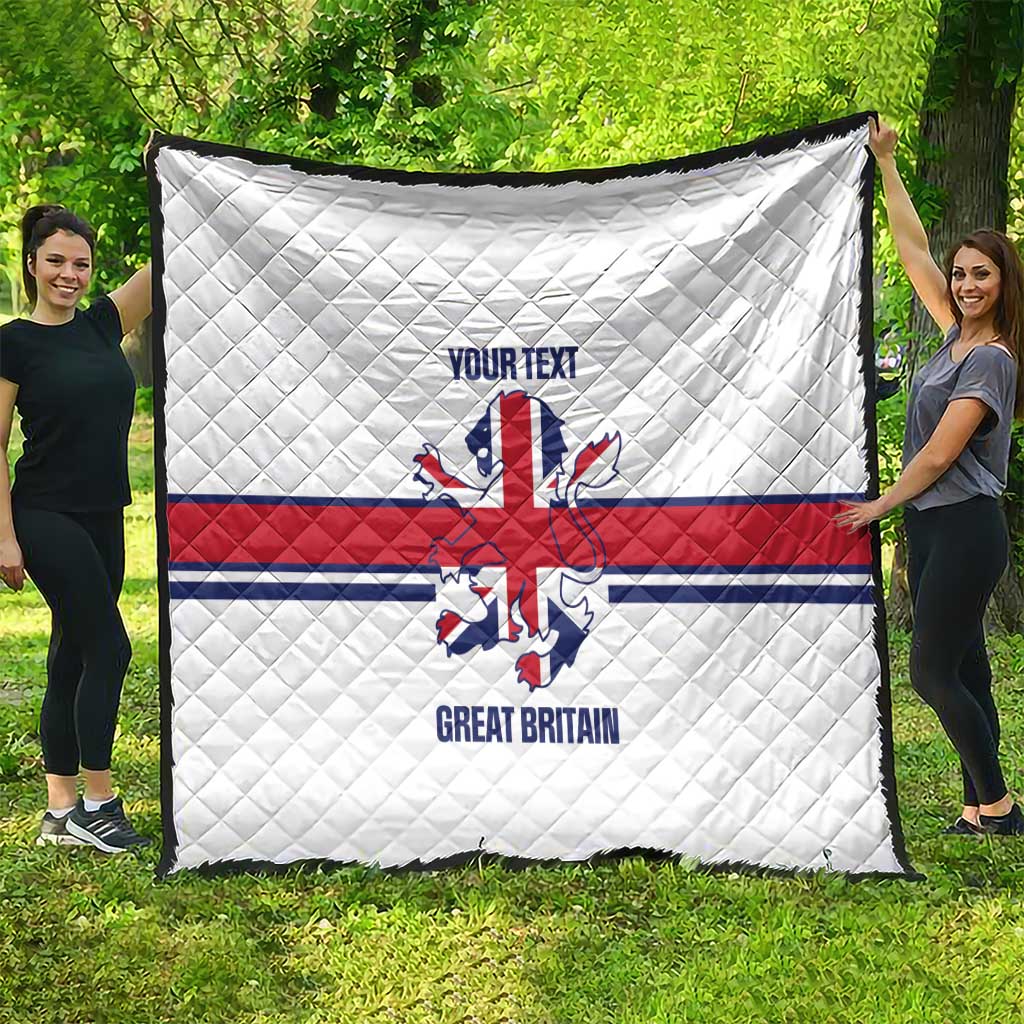 Custom Great Britain Hockey Quilt 2025 Go Champions