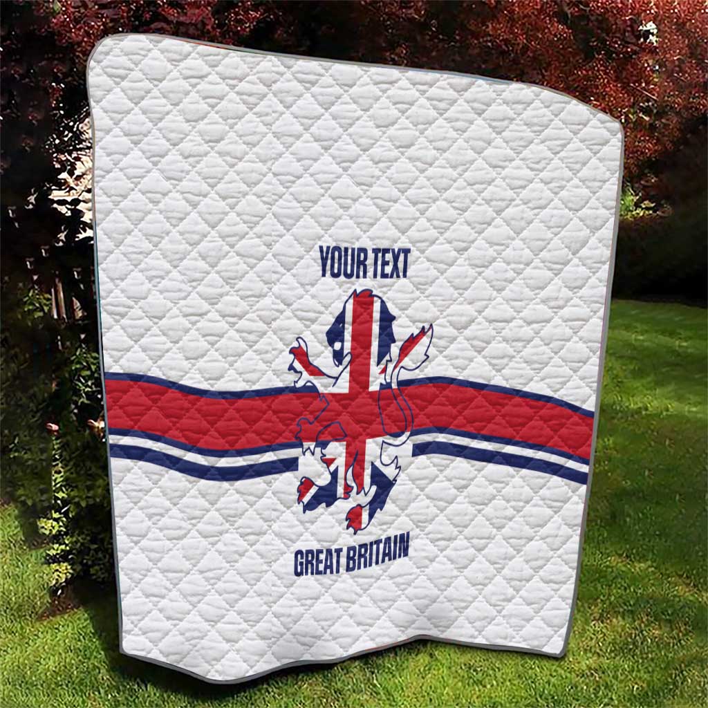 Custom Great Britain Hockey Quilt 2025 Go Champions