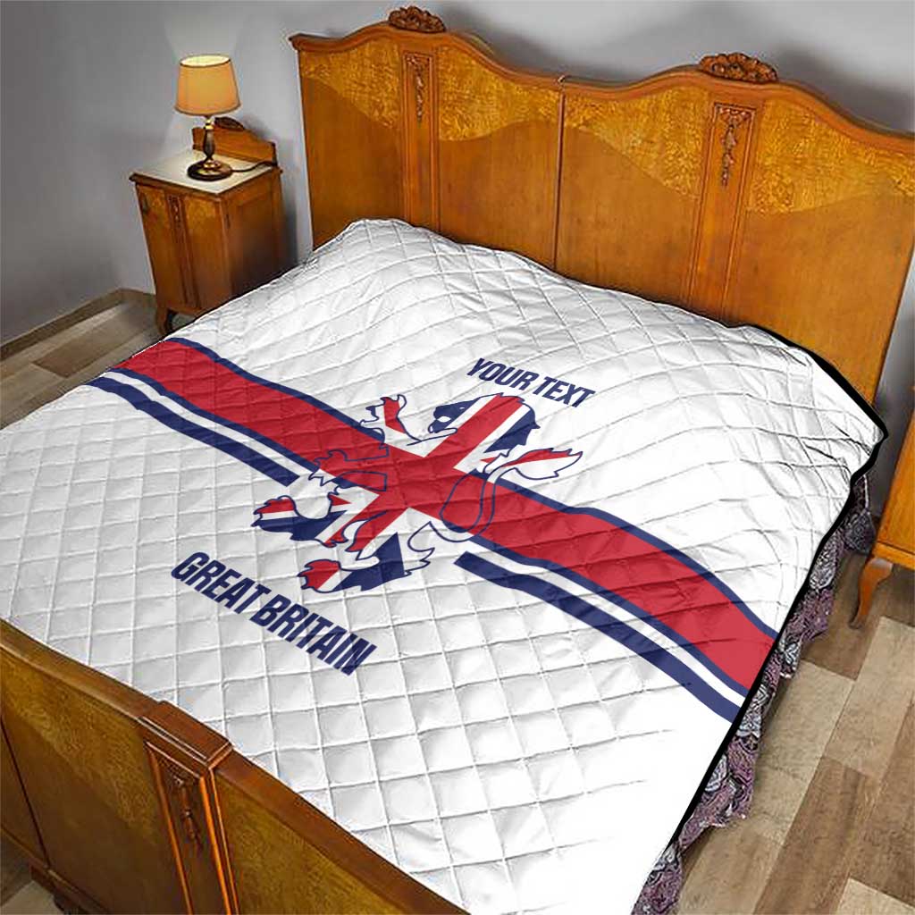Custom Great Britain Hockey Quilt 2025 Go Champions