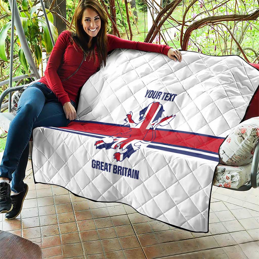 Custom Great Britain Hockey Quilt 2025 Go Champions