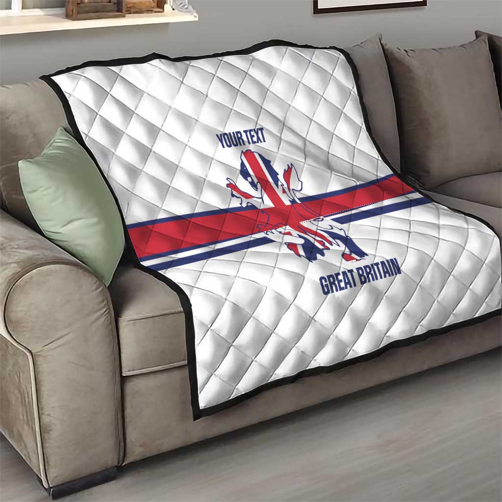 Custom Great Britain Hockey Quilt 2025 Go Champions