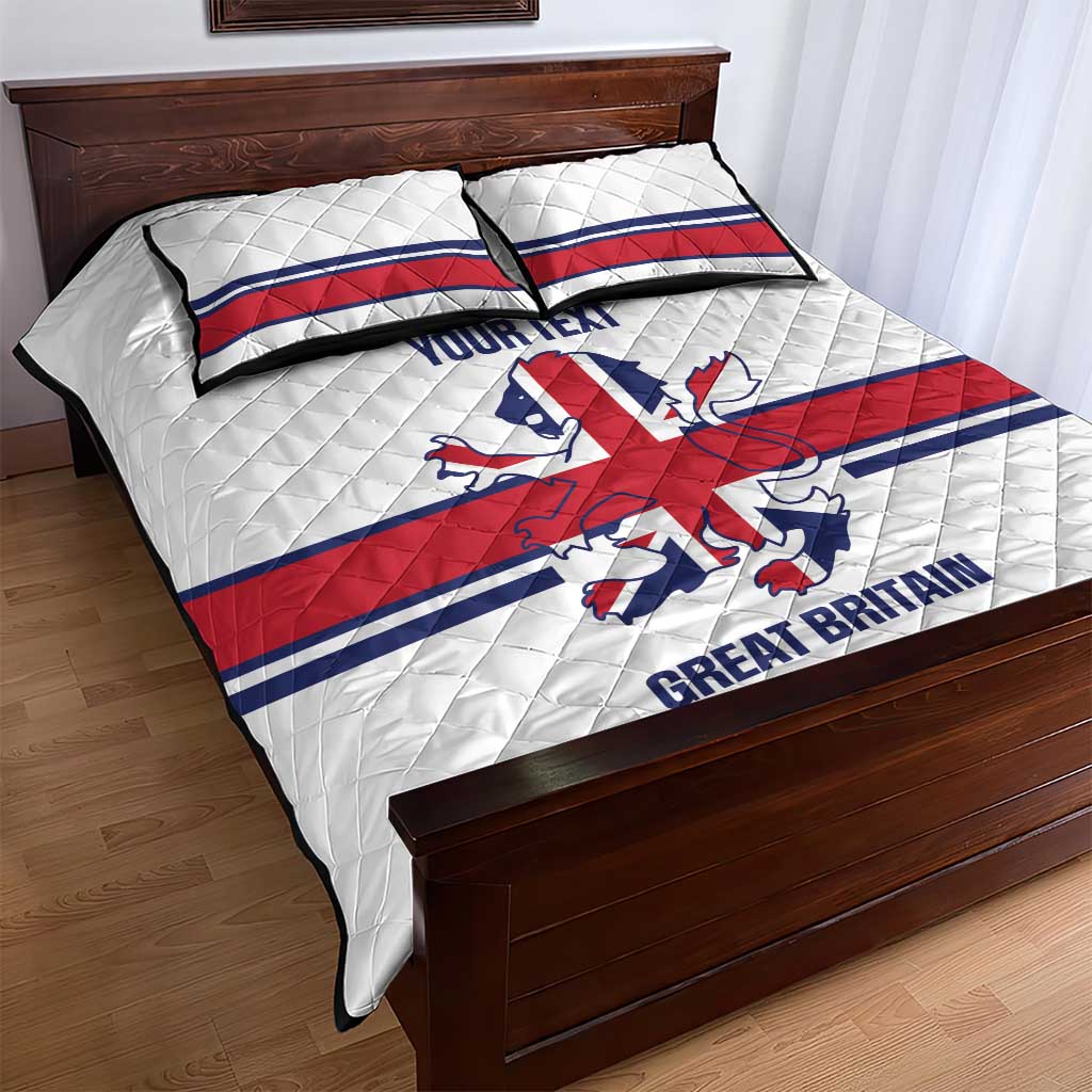 Custom Great Britain Hockey Quilt Bed Set 2025 Go Champions