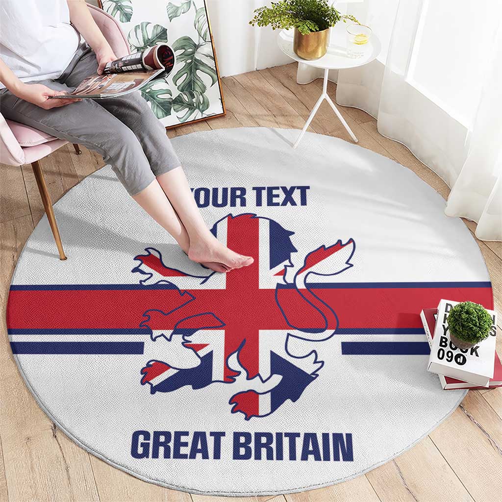 Custom Great Britain Hockey Round Carpet 2025 Go Champions