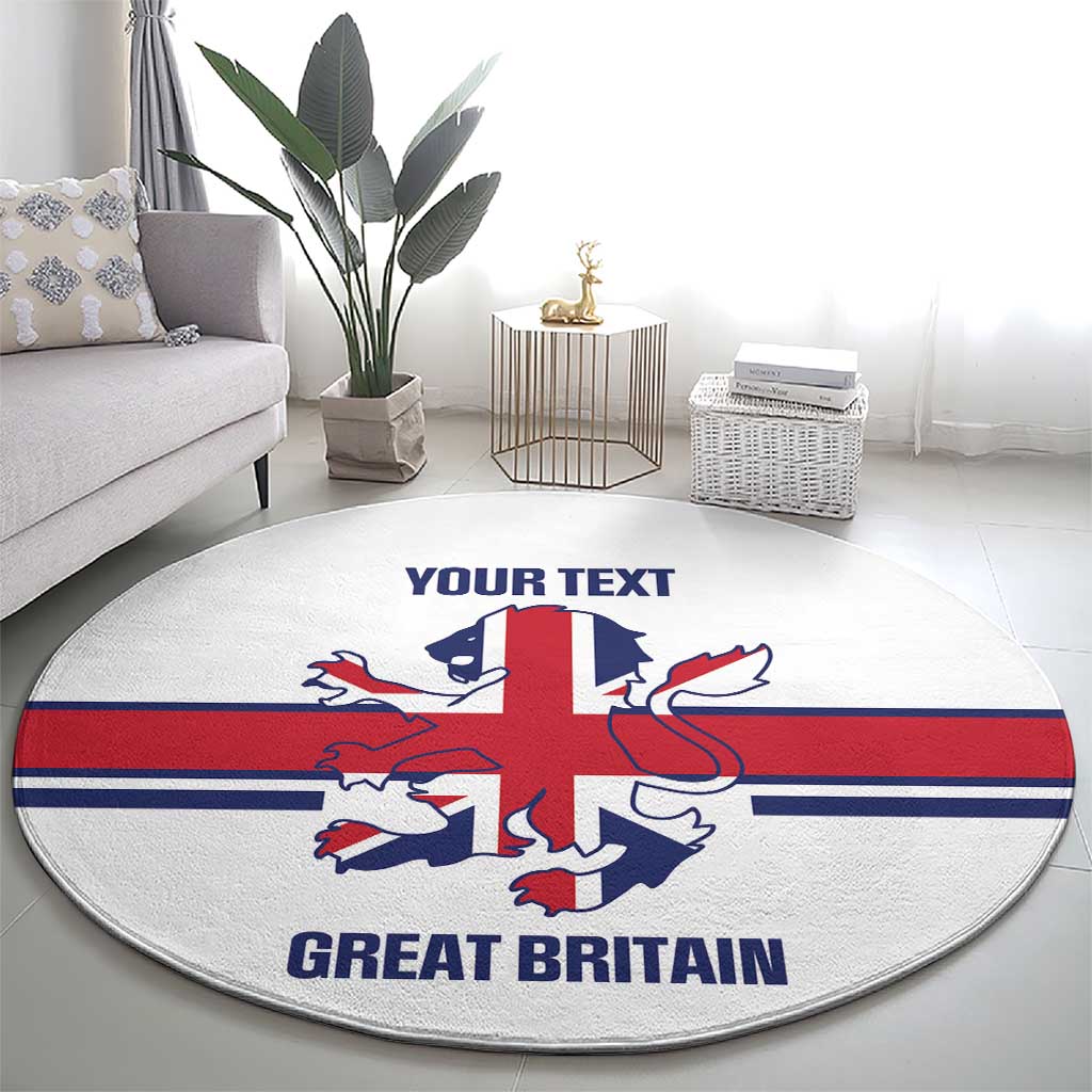 Custom Great Britain Hockey Round Carpet 2025 Go Champions
