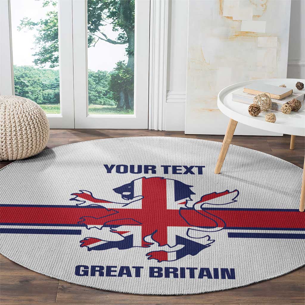 Custom Great Britain Hockey Round Carpet 2025 Go Champions