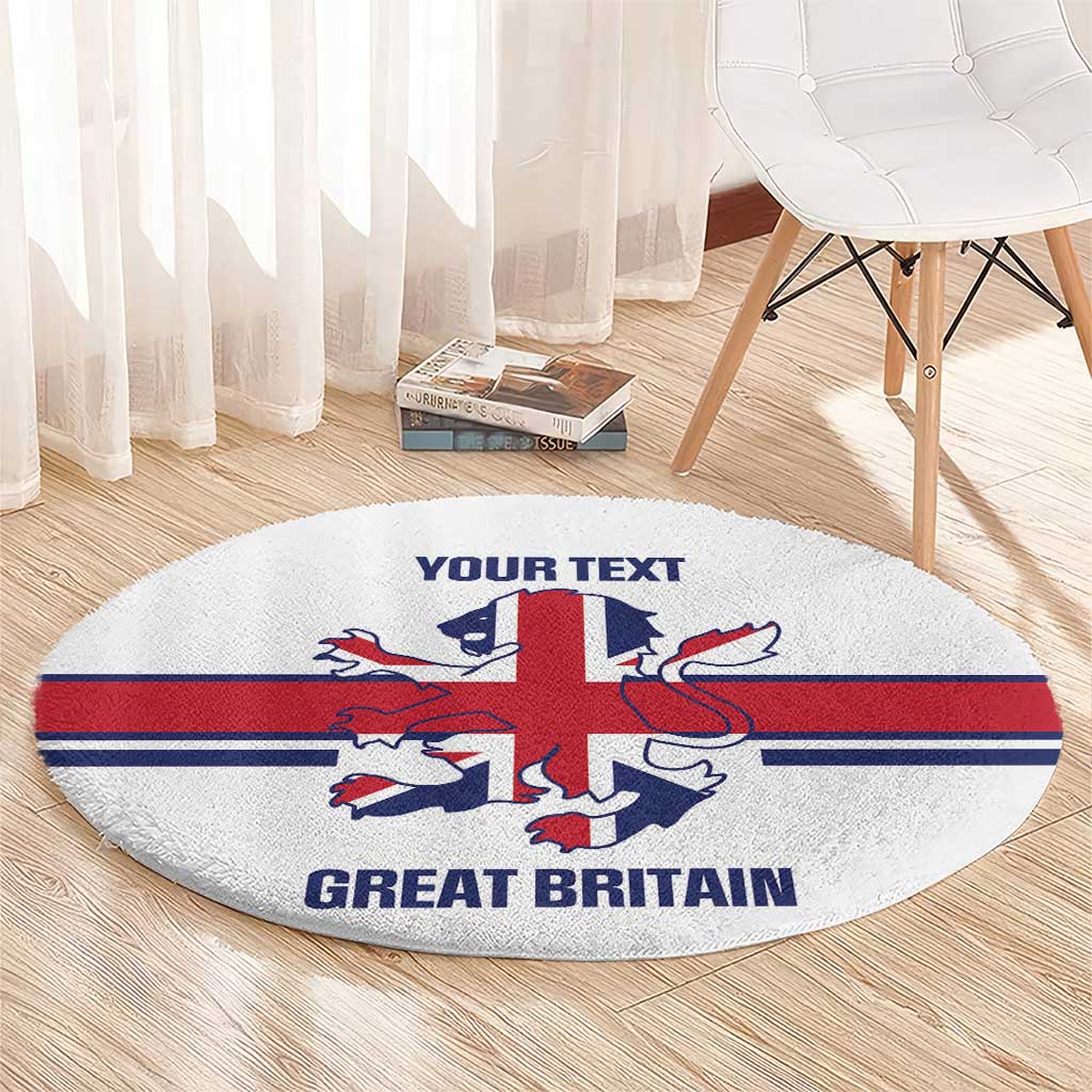 Custom Great Britain Hockey Round Carpet 2025 Go Champions