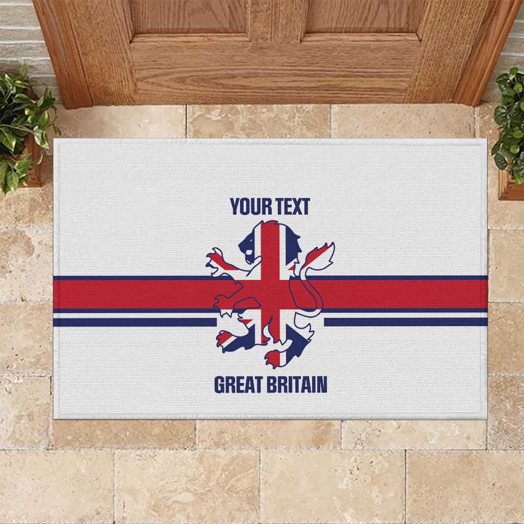 Custom Great Britain Hockey Rubber Doormat 2025 Go Champions