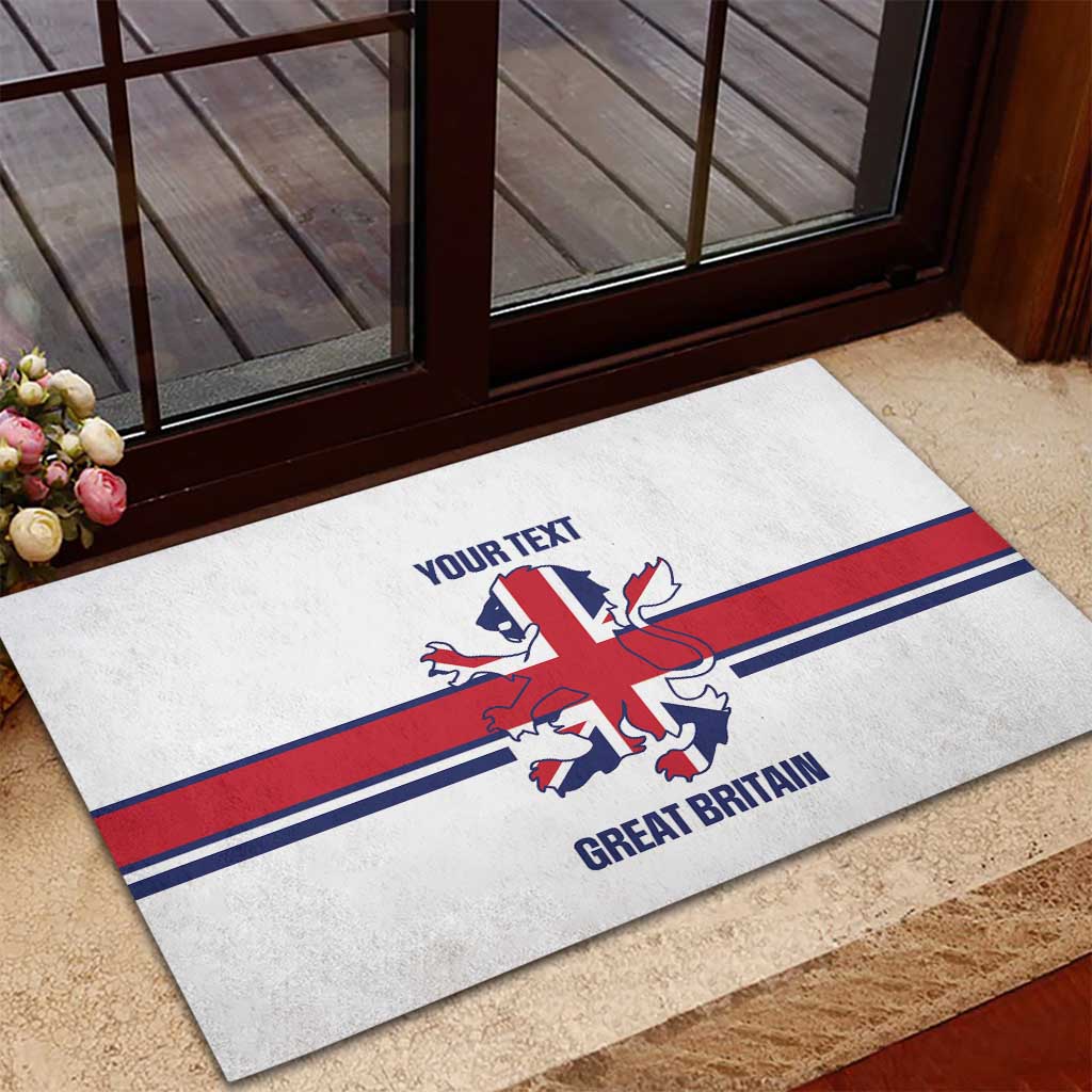 Custom Great Britain Hockey Rubber Doormat 2025 Go Champions