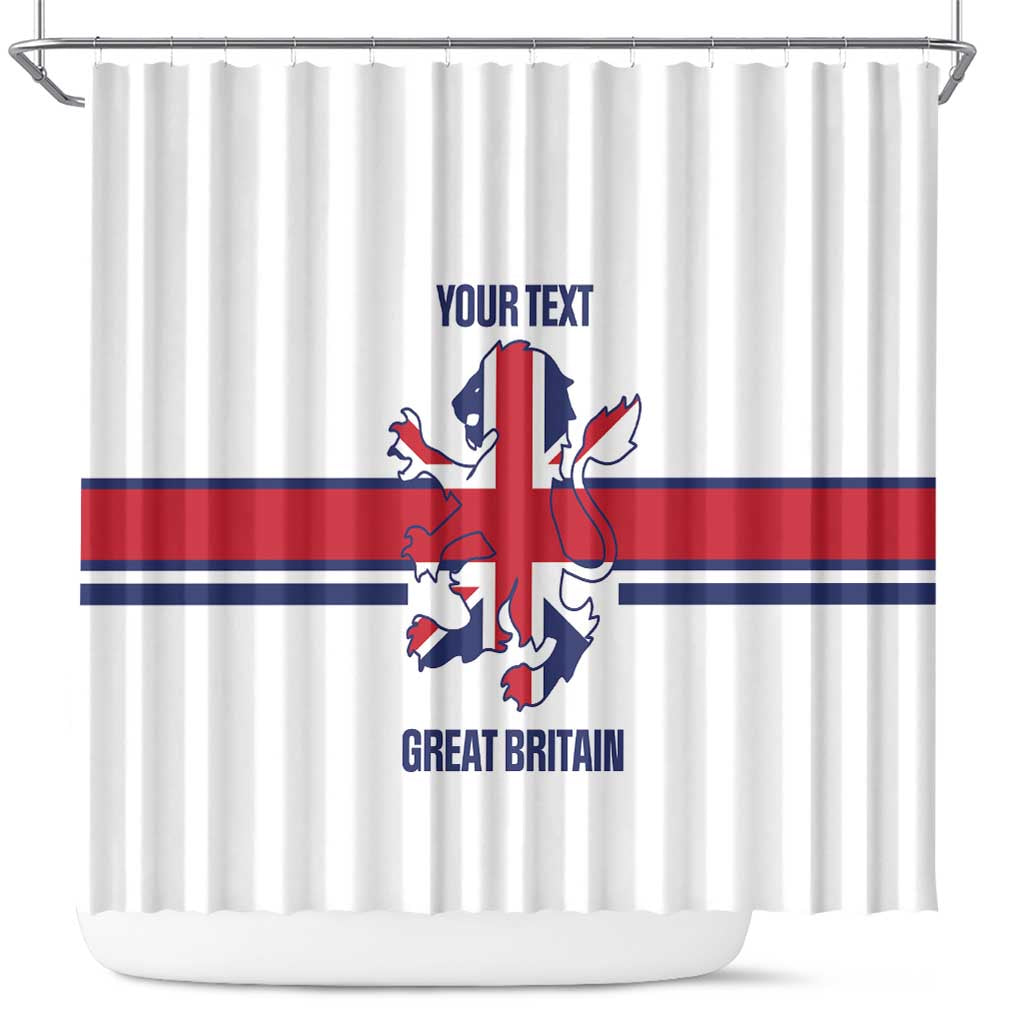 Custom Great Britain Hockey Shower Curtain 2025 Go Champions