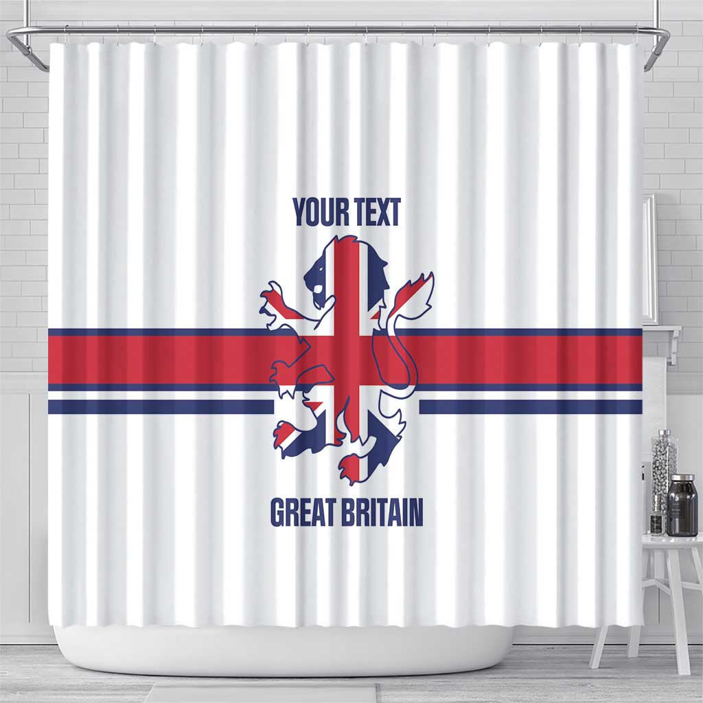 Custom Great Britain Hockey Shower Curtain 2025 Go Champions