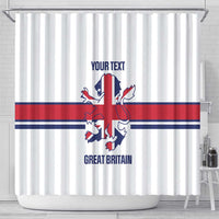 Custom Great Britain Hockey Shower Curtain 2025 Go Champions