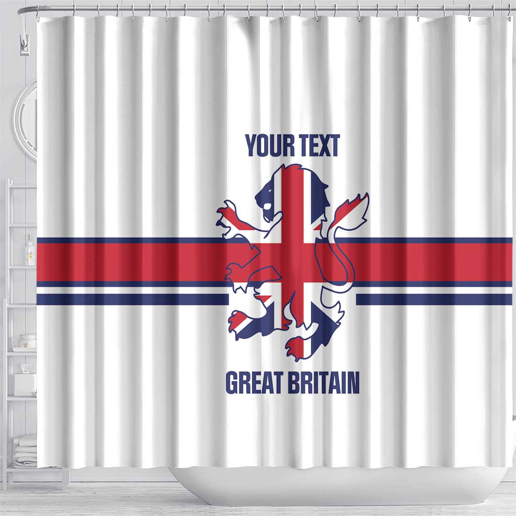 Custom Great Britain Hockey Shower Curtain 2025 Go Champions