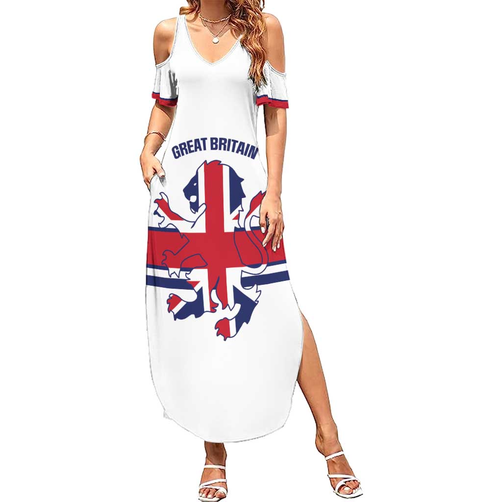Custom Great Britain Hockey Summer Maxi Dress 2025 Go Champions