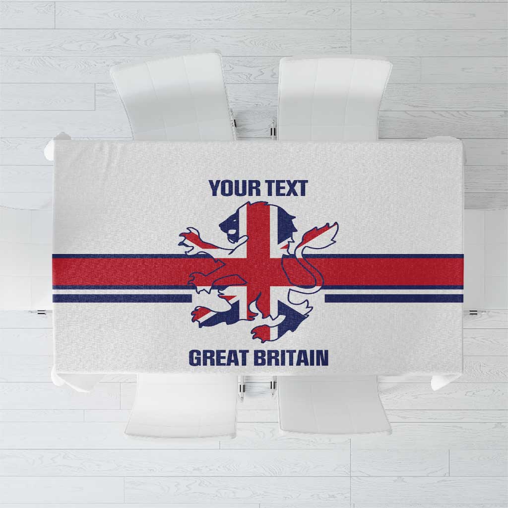Custom Great Britain Hockey Tablecloth 2025 Go Champions