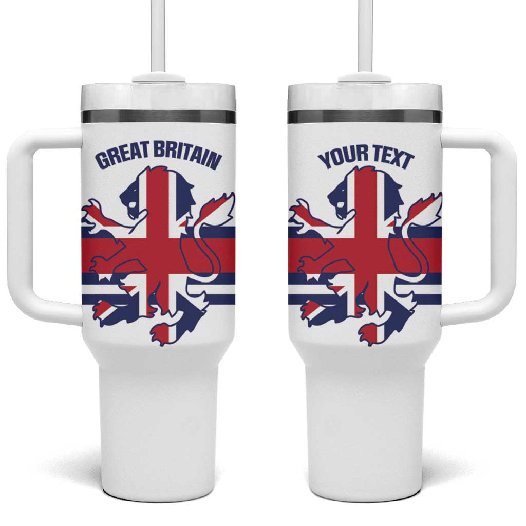 Custom Great Britain Hockey Tumbler With Handle 2025 Go Champions