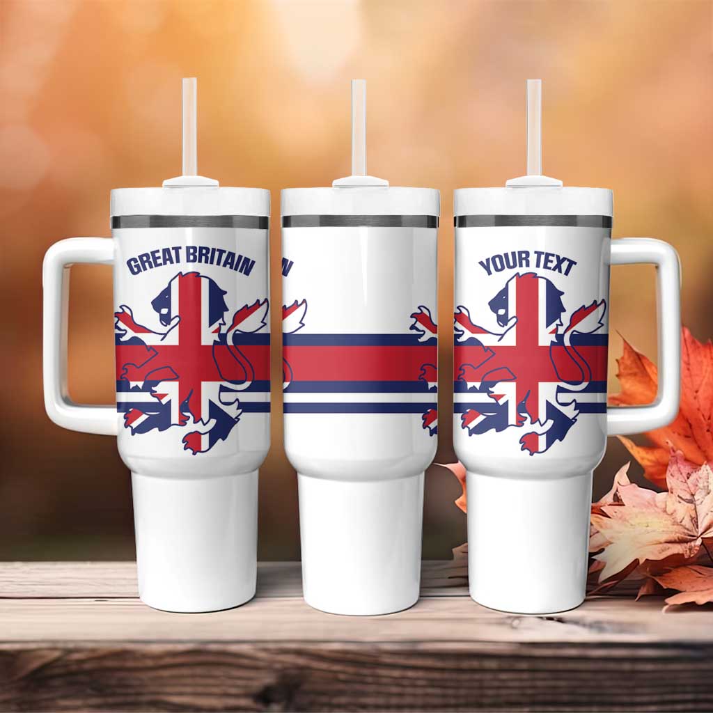 Custom Great Britain Hockey Tumbler With Handle 2025 Go Champions