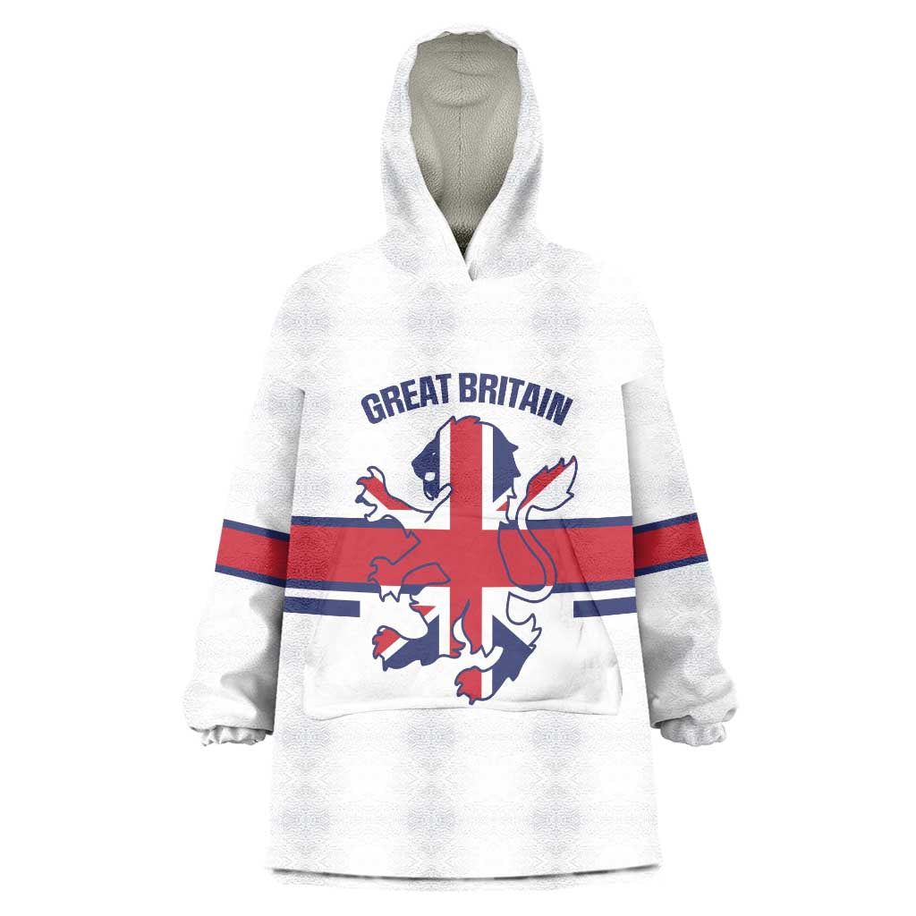 Custom Great Britain Hockey Wearable Blanket Hoodie 2025 Go Champions