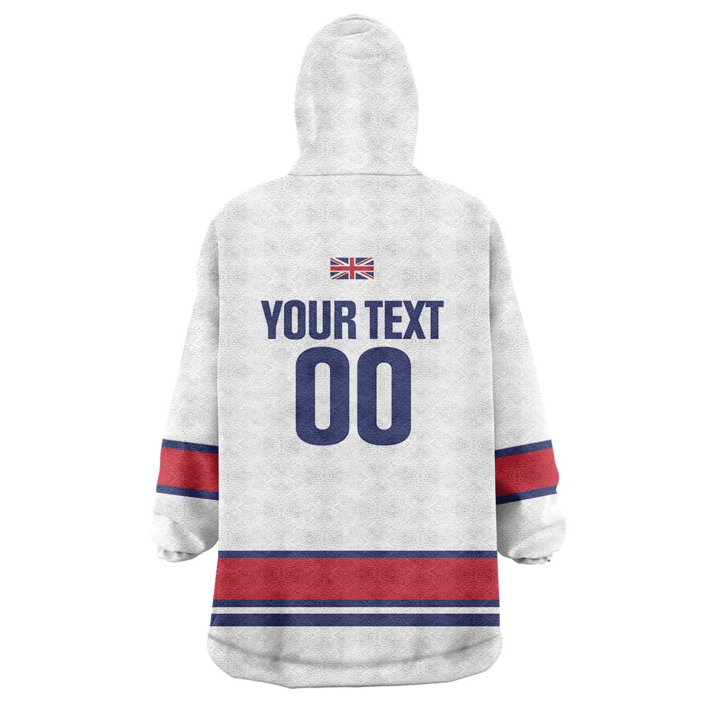 Custom Great Britain Hockey Wearable Blanket Hoodie 2025 Go Champions