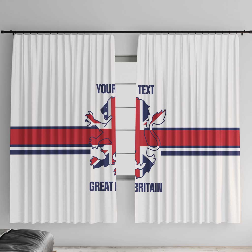Custom Great Britain Hockey Window Curtain 2025 Go Champions