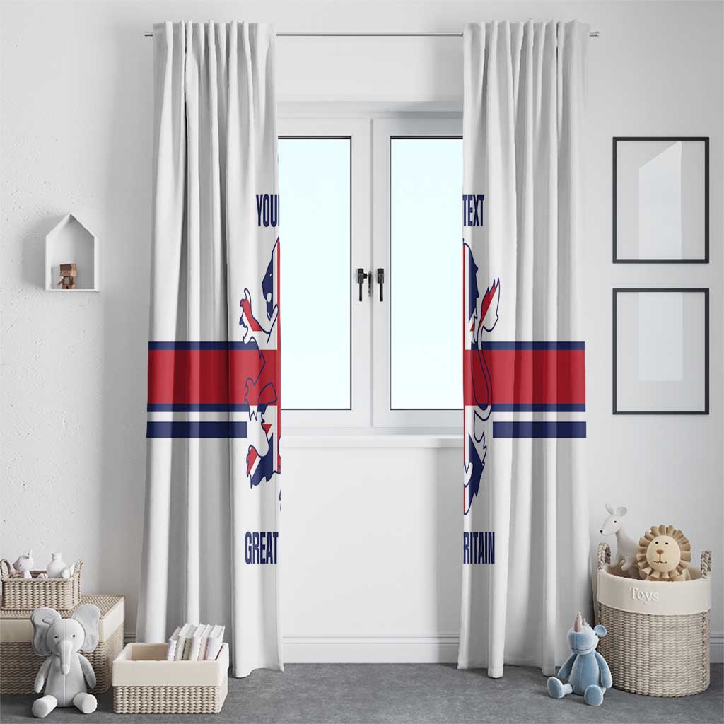 Custom Great Britain Hockey Window Curtain 2025 Go Champions