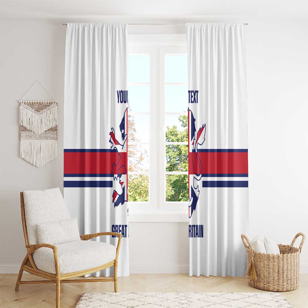 Custom Great Britain Hockey Window Curtain 2025 Go Champions