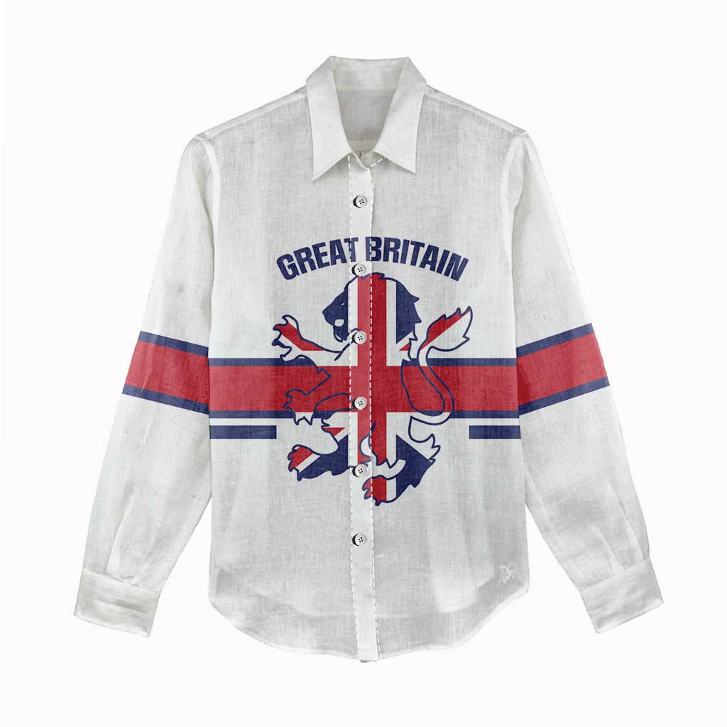Custom Great Britain Hockey Women Casual Shirt 2025 Go Champions