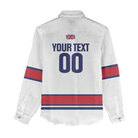 Custom Great Britain Hockey Women Casual Shirt 2025 Go Champions