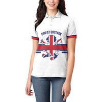 Custom Great Britain Hockey Women Polo Shirt 2025 Go Champions