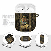 Custom Mexico Football AirPods Case 2025 El Tri Champions Gold Color - Wonder Print Shop