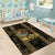Custom Mexico Football Area Rug 2025 El Tri Champions Gold Color - Wonder Print Shop