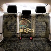 Custom Mexico Football Back Car Seat Cover 2025 El Tri Champions Gold Color - Wonder Print Shop