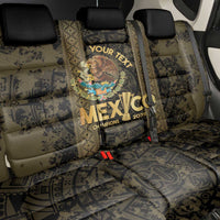 Custom Mexico Football Back Car Seat Cover 2025 El Tri Champions Gold Color - Wonder Print Shop