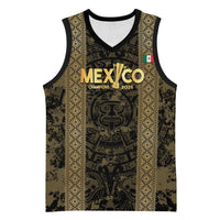 Custom Mexico Football Basketball Jersey 2025 El Tri Champions Gold Color - Wonder Print Shop