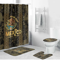 Custom Mexico Football Bathroom Set 2025 El Tri Champions Gold Color - Wonder Print Shop